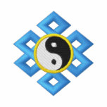 Yin Yang Logo embroidered shirts