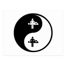Yin Yang Massage Post Card