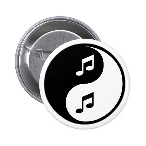 Yin Yang Music Pins