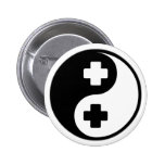 Yin Yang Nursing Pins