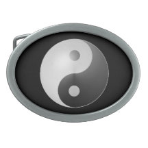 Yin Yang Oval Belt Buckles