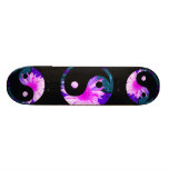 yin yang painted rainbow sunflower skateboard decks