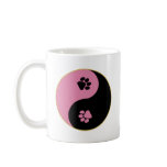 Yin Yang Paws Pink mugs