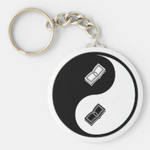 Yin Yang Payroll Keychain
