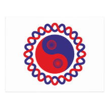 Yin Yang Postkarten