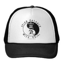 Yin Yang Reiki Kanji Hats