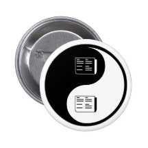 Yin Yang Reporting Pins