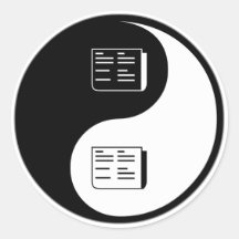 Yin Yang Reporting Stickers