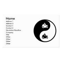 Yin Yang Riding Business Card Templates
