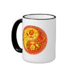 Yin Yang Roses, red and yellow Coffee Mug