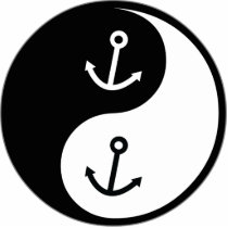 Yin Yang Running a Ship Photo Cutout