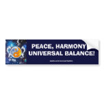 YIN-YANG SPIRIT DRAGONS of Balance & Harmony bumper stickers