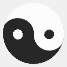 Yin & Yang Spiritual Harmony Asian Art Sticker
