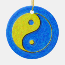 Yin Yang Sun Ornament (double sided)
