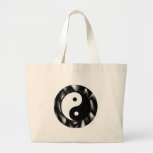 Yin Yang Symbol Canvas Bag
