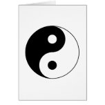 Yin Yang Symbol Card