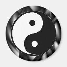 Yin Yang Symbol Fridge Magnet