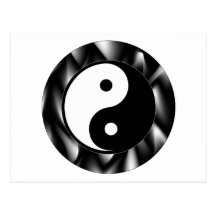 Yin Yang Symbol Post Card