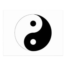 Yin-Yang Symbol Post Cards