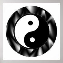Yin Yang Symbol Posters