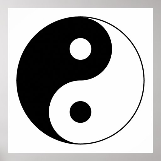 Yin Yang Symbol Posters