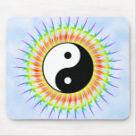 Yin Yang Symbol & Spiral Design: Mousepad