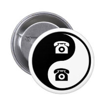 Yin Yang Telephones Buttons