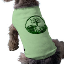 Yin Yang Tree Dog Tee Shirt
