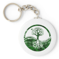 Yin Yang Tree Key Chain