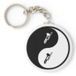 Yin Yang Trombone keychains