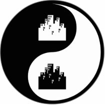 Yin Yang Urban Planning Photo Cut Outs