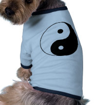 Yin Yang Ying Taoism Sign Chinese Taijitu Black Pet Tshirt