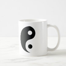 ying and yang icon mugs