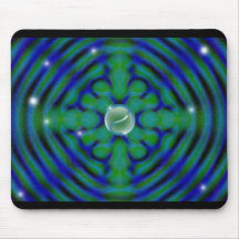 ying yang and a cross mouse pads