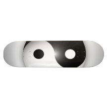 ying & yang custom skate board