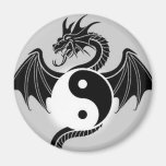 Ying-Yang Dragon Fridge Magnet