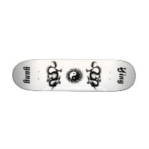 Ying-Yang Dragons Skate Deck