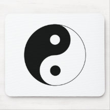 Ying Yang Mouse Pad