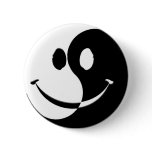Ying / Yang Smiley Button