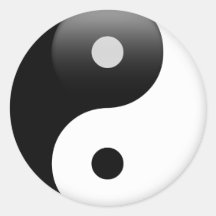 Ying Yang - Yin and Yang Taoism Round Sticker