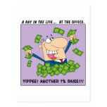 Yippee; I got another 1% raise this year! Postcards