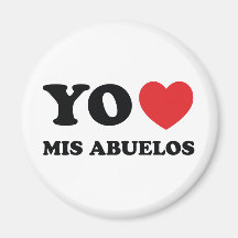Yo Amo Mis Abuelos Fridge Magnets