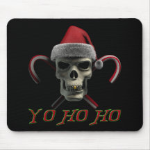 Yo Ho Ho Pirate Santa Mousepads