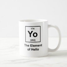 Yo! The Element of Hello Coffee Mug