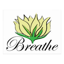 Yoga Breathe Gift Post Card