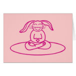 Yoga Bunny - Pink Card
