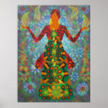 yoga candle digital - 2012 posterdrucke