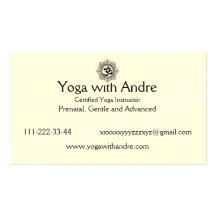 Yoga cards OM Business Card Templates