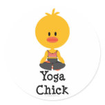 Yoga Chick Stickers
