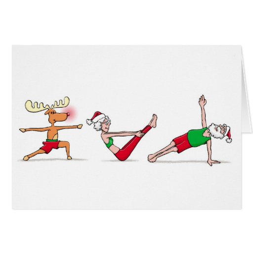Yoga Christmas Card